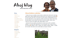 Desktop Screenshot of ahojblog.cz